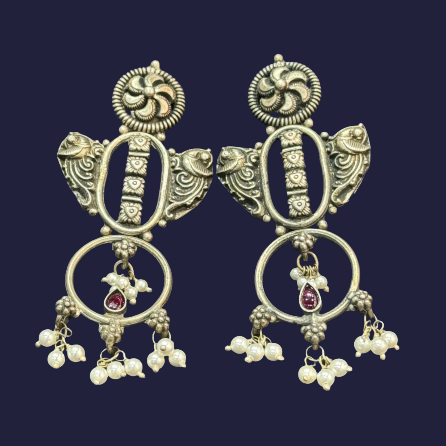 Oxidised Earrings