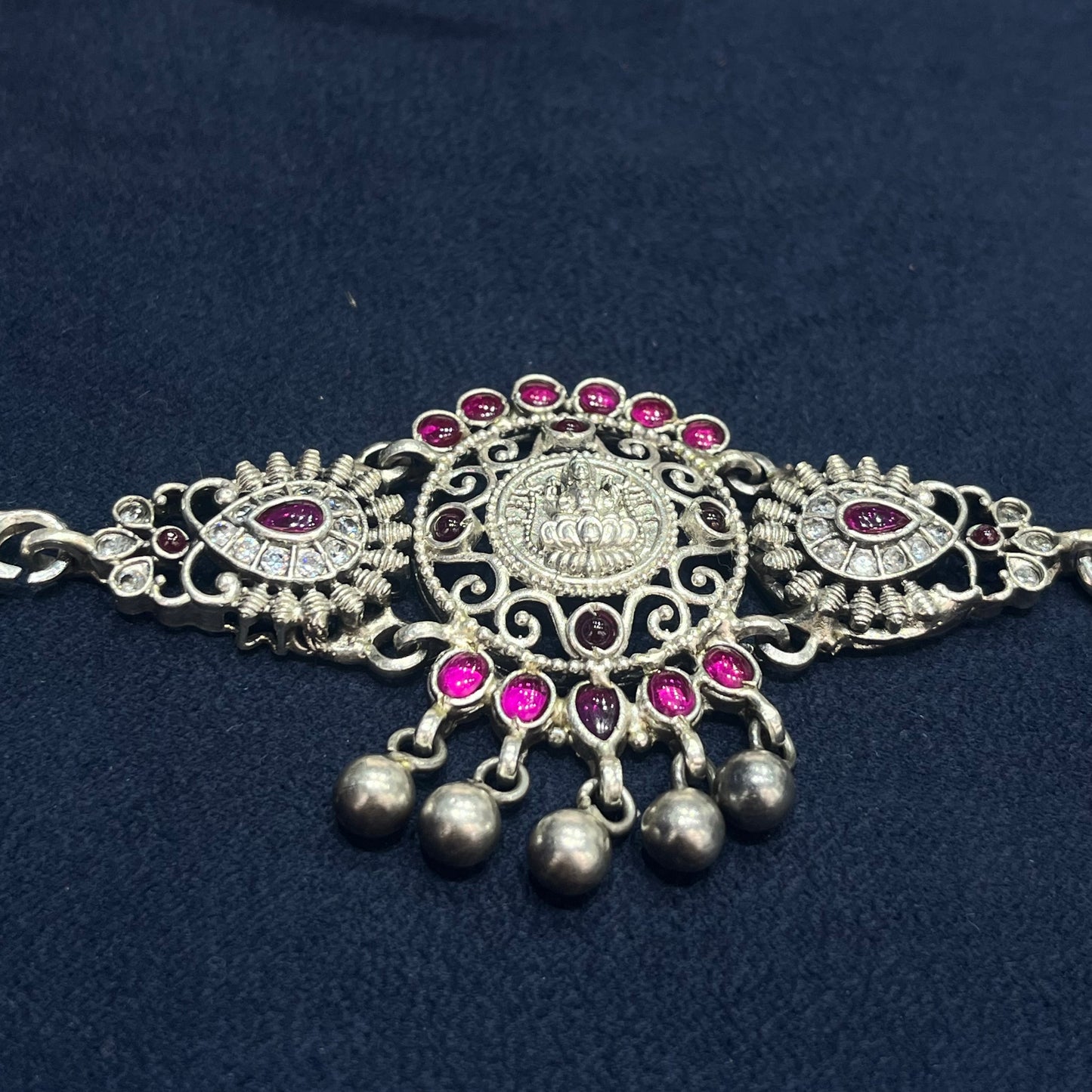 Oxidised Temple Design Choker Necklace