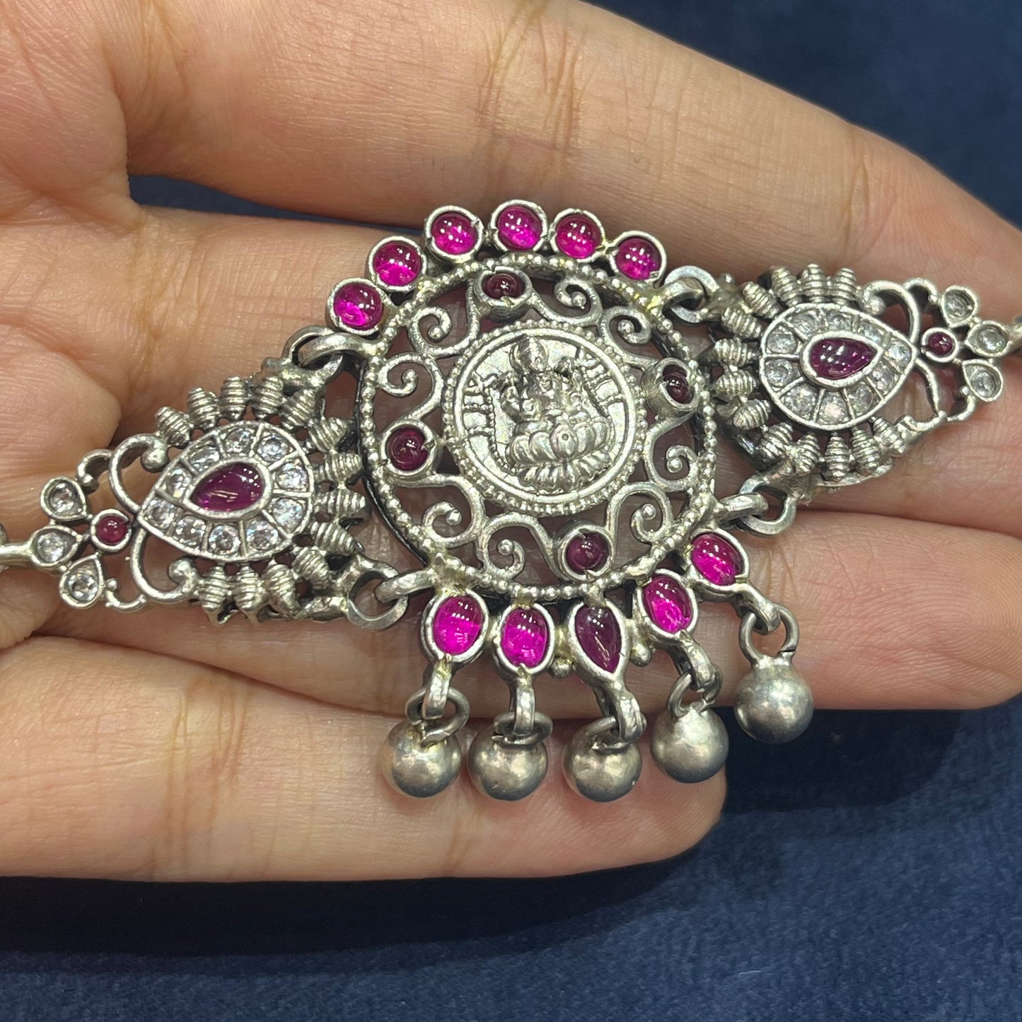 Oxidised Temple Design Choker Necklace