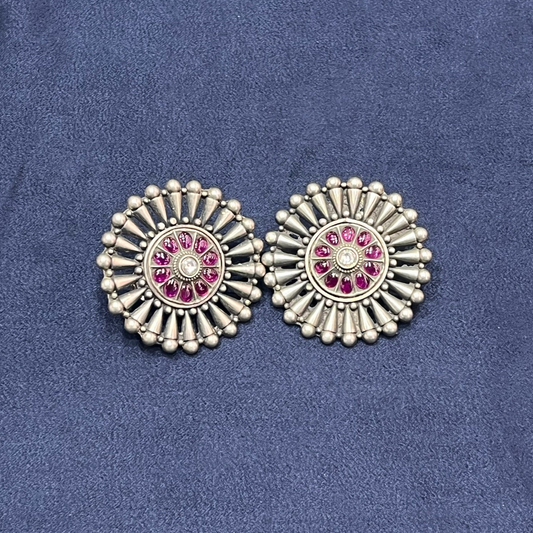 Intricate Flower Classic Stud Earrings