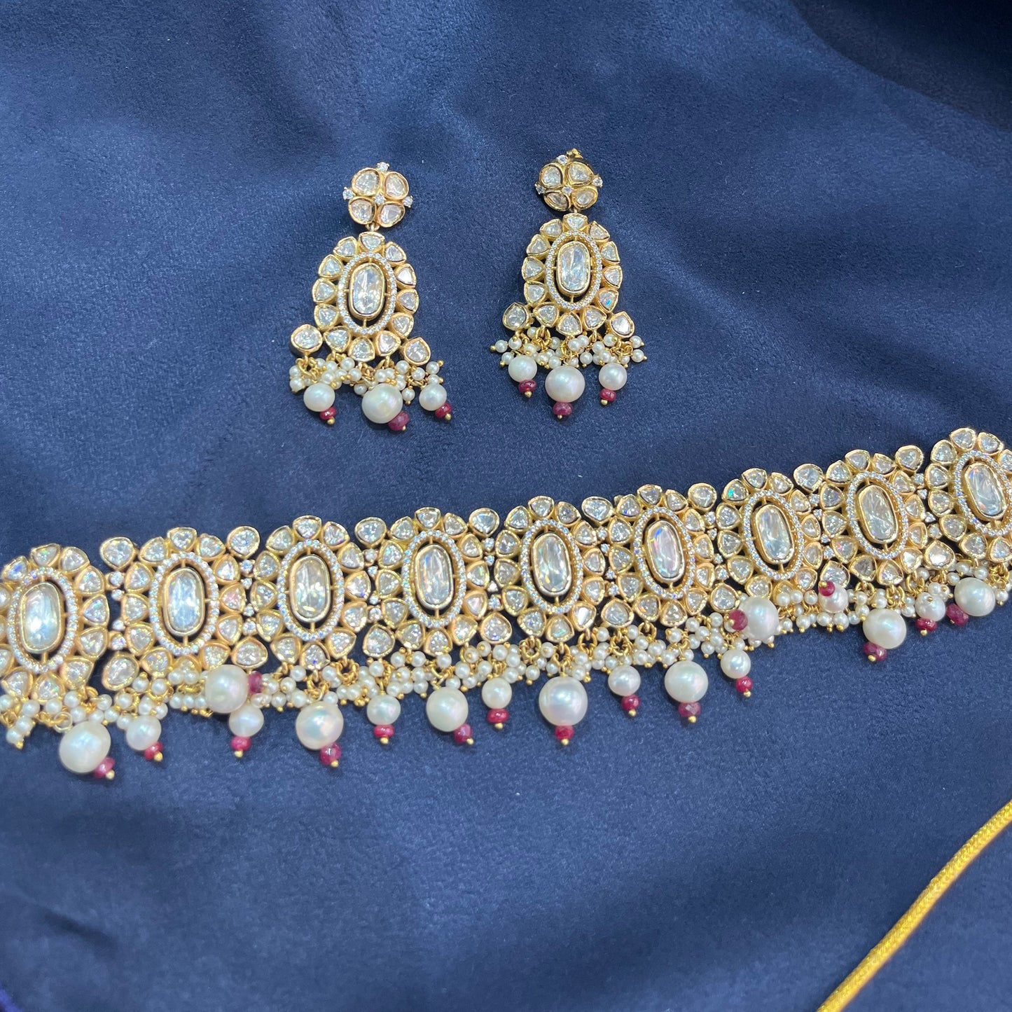 Classic Choker Polki Necklace Set