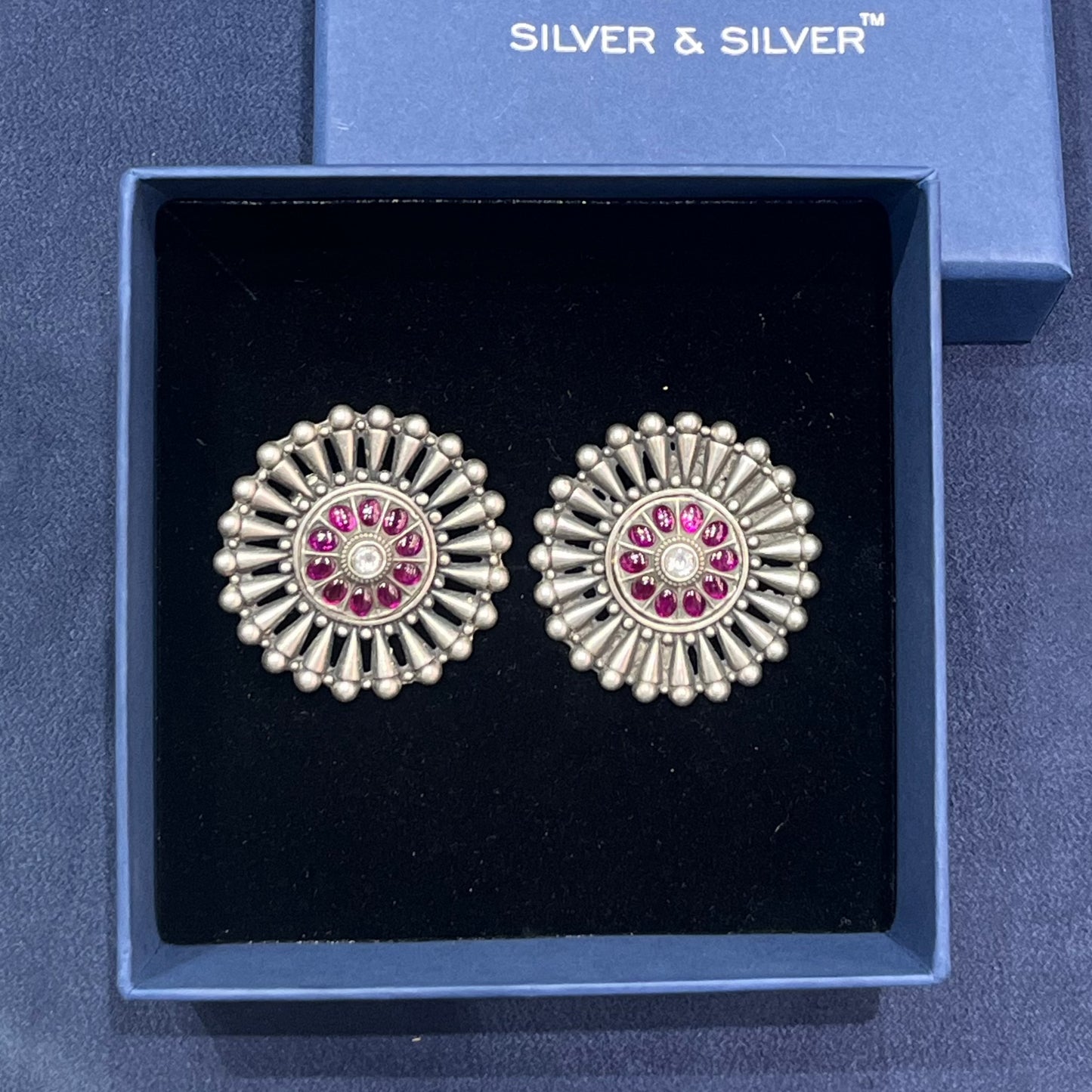 Intricate Flower Classic Stud Earrings